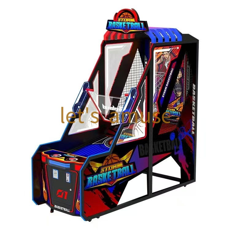 Letsamuse New Design Storm Basketball Coin Operated Arcade Game Machine